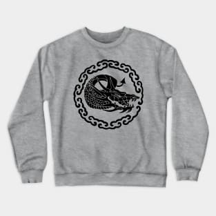 Black Dragon In Clouds Crewneck Sweatshirt